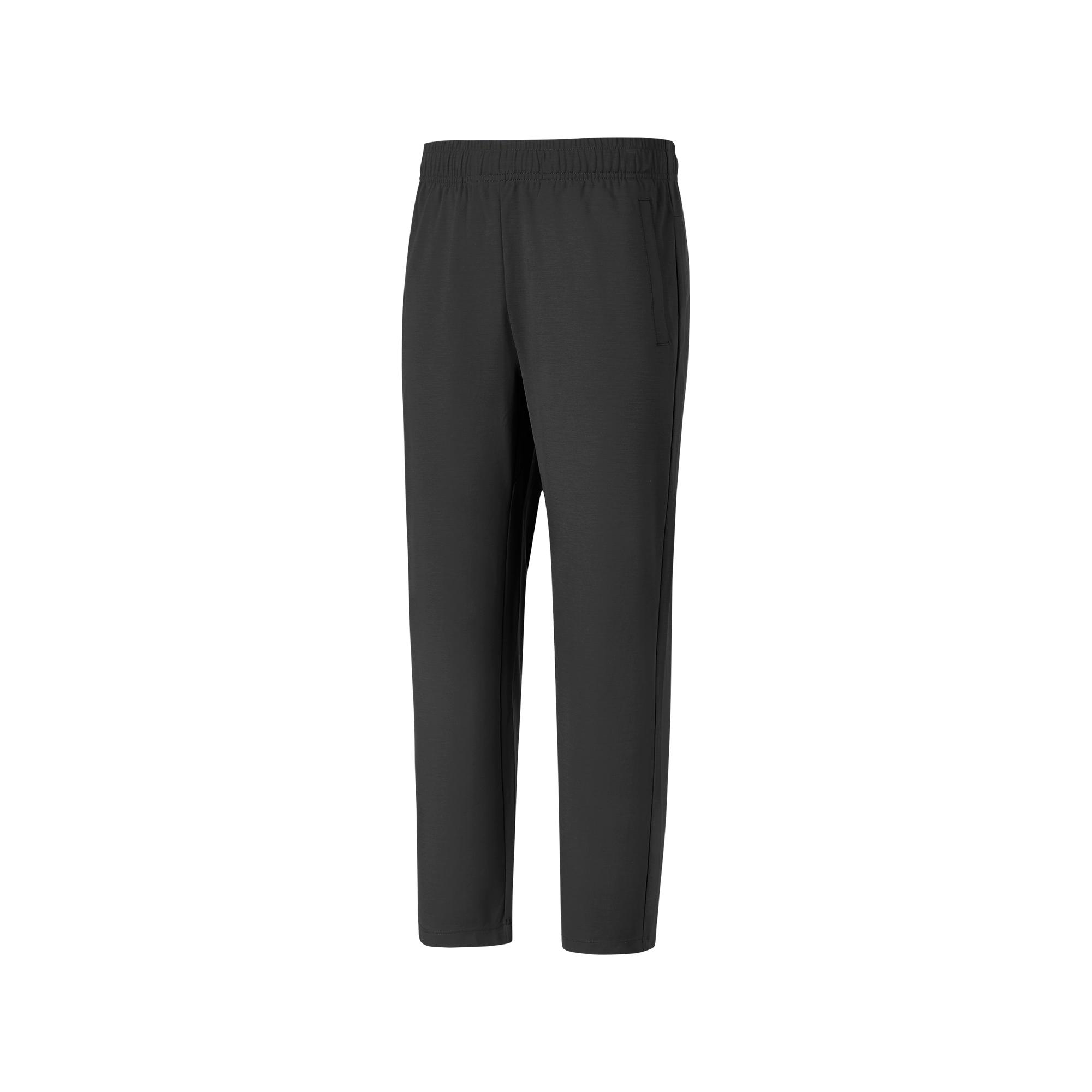 Skechers Casual Fashion Simple Versatile Knitted Sports Pants Men bottoms Carbon-Black P225M091-0018 L