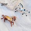 Lightweight Horse Pin Oil Dripping Running Brooch Sweater Cardigan Coat