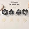Stainless Steel Cookie & Fruit Cutter Set - Pentagram, Four-Pointed Star, Heart, Square, Rectangle Shapes