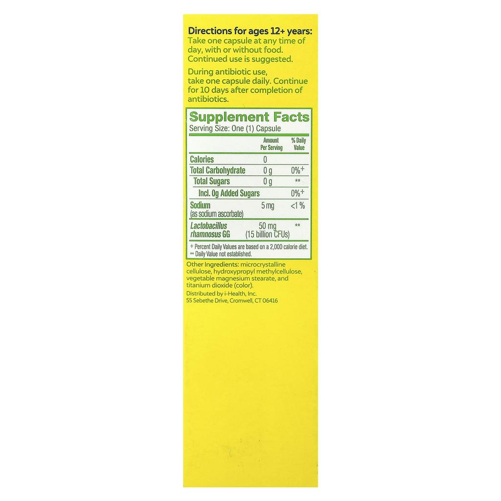 Probiotics, Health & Wellness, Veggie Capsules 50