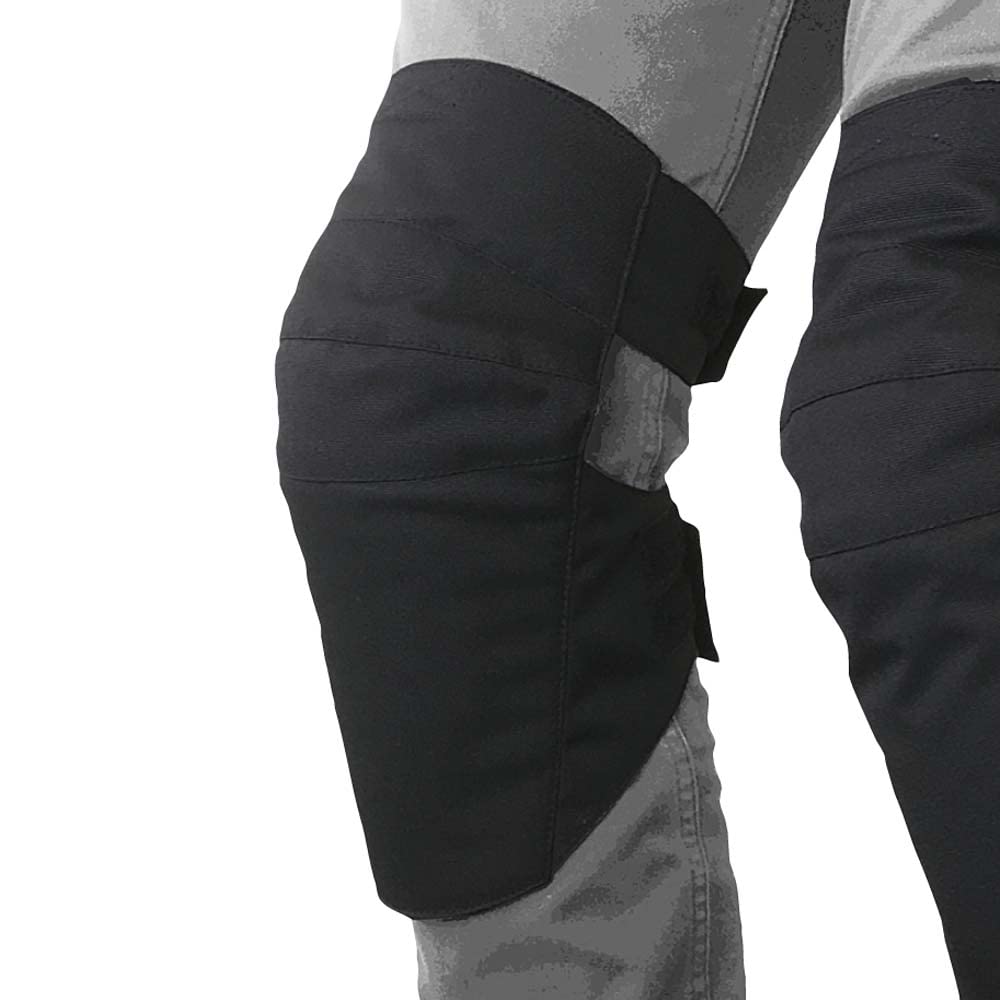 

ROUGH ROAD Stealth Fit Knee Motorcycle Set and One Size Fits RR10064 & Protectors, (Left Right), Black, All, чёрный