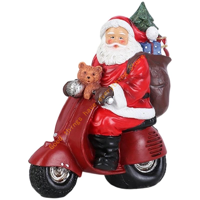 Santa Clauses Statue Christmas Decorative Figurines for Holiday Party Home Decors Christmas Figurine Figure Decorations 55KF