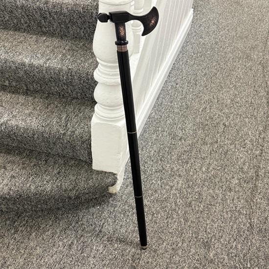 91,44 cm Wikinger Wanderstock Stöcke Holz Zweifach Einzigartiges Design Griff