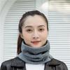 Unisex Fleece-Lined Knitted Snood: Warm Winter Neck Scarf With High-Neck Woolen Design In Versatile Korean Style