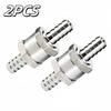 2PCS Inline Check Valve Fuel Diesel Liquid Oil Air One Way Non Return Inlet Thread 10mm 3/8” Outlet Thread 10mm 3/8”Accessories