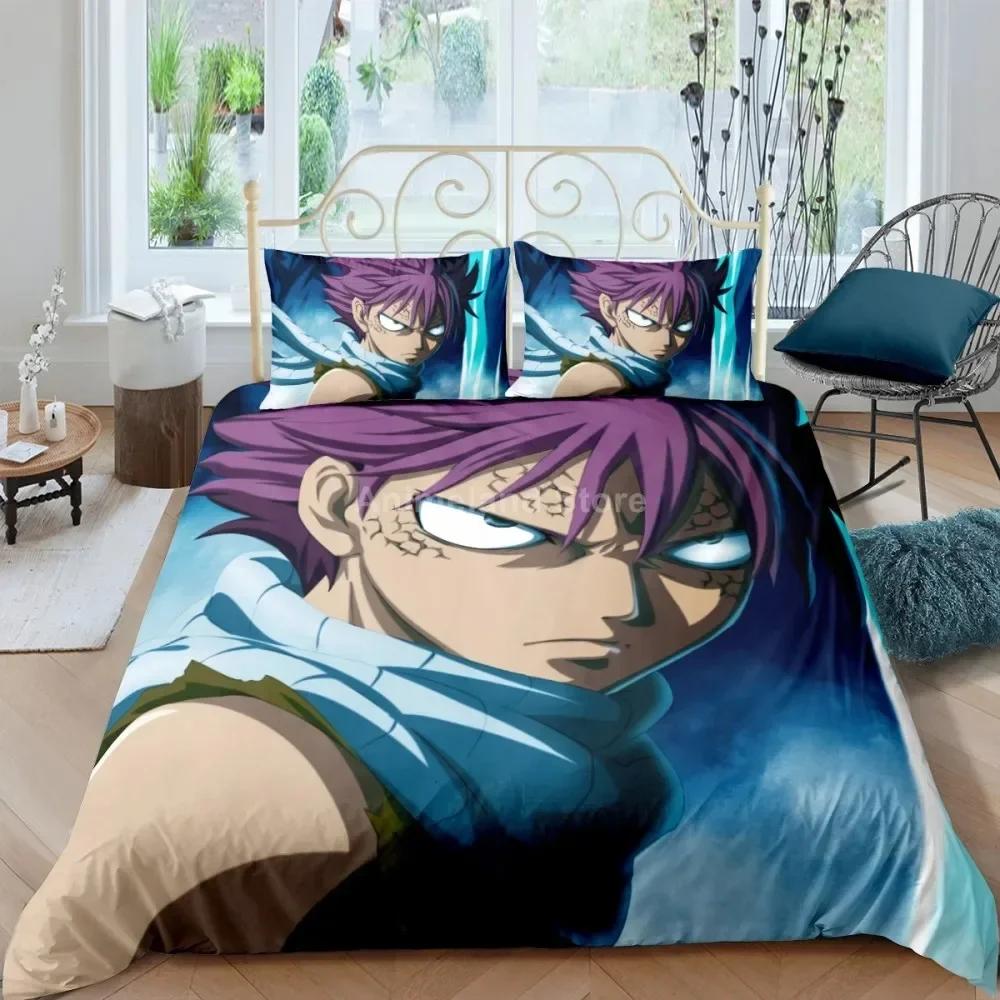 Fairy Tail Bedding Set Anime Duvet Cover Quilt Duvet Cover Sets Home Decor Twin Single Queen King Size Fashion Gift Cartoon