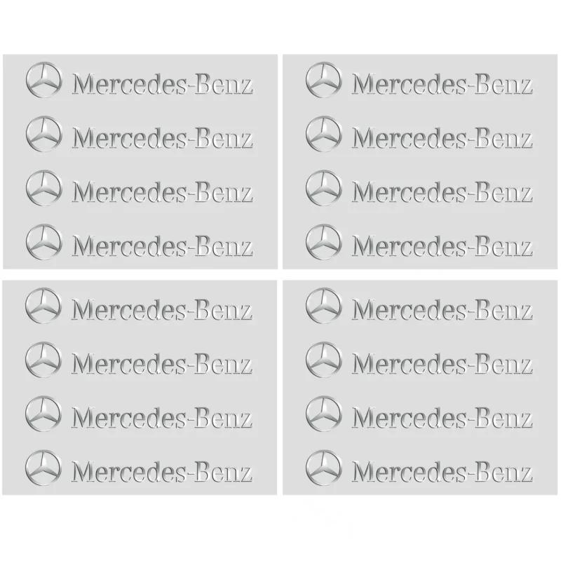 4/8PCS Mercedes-Benz AMG 3D Metal Car Stickers Car Interior Styling Decal W205 W203 GLC GLK W206 W220 A180 W211 Modification