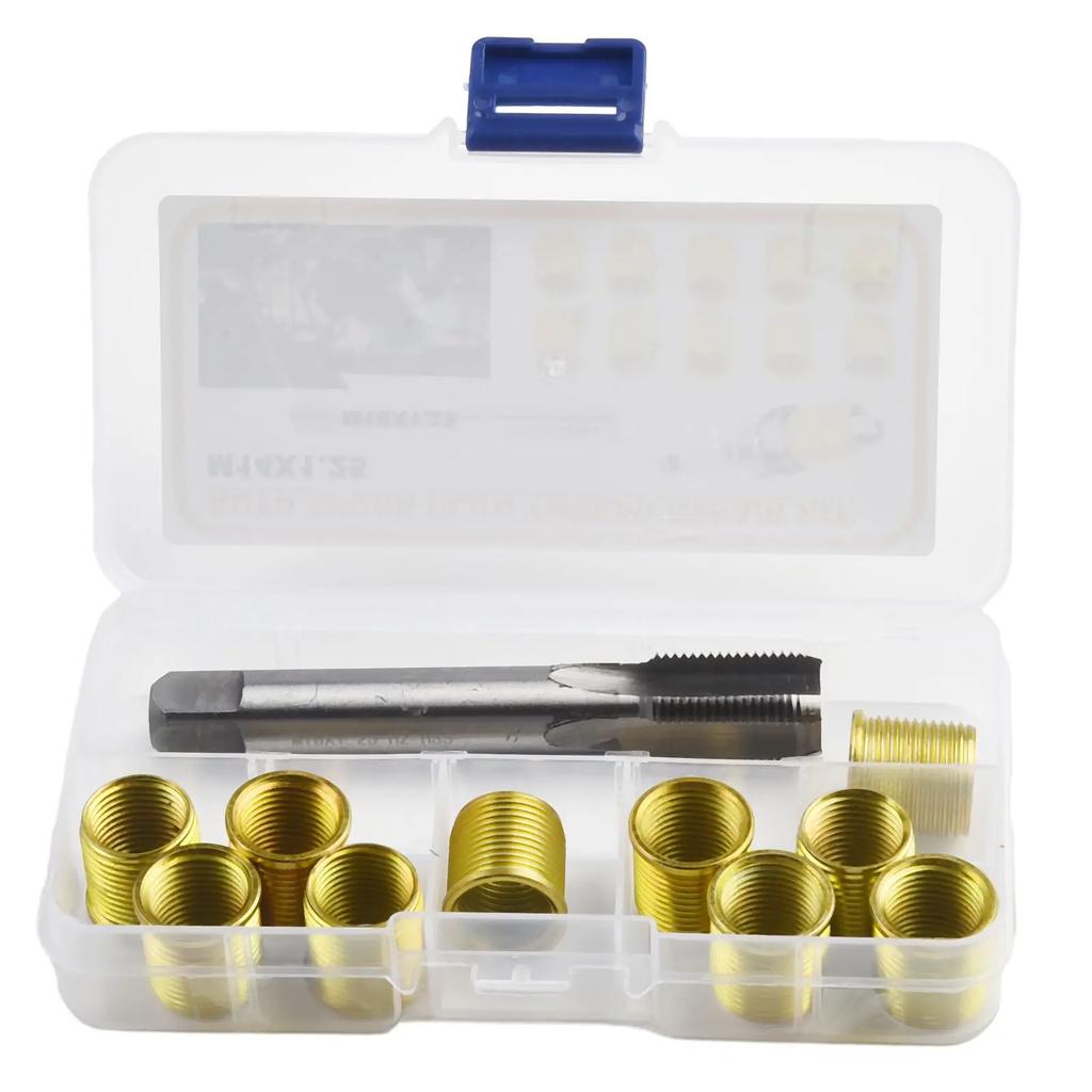 Professional Thread Repair Set M14X1 25 Inserts and M16X1 25 Tap with Stainless Steel Construction for Engine Applications
