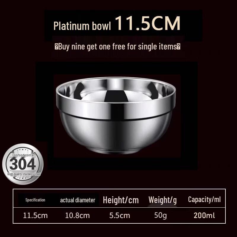 304 Stainless Steel Insulated Children s Soup Bowl