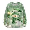 Women's Casual Long Sleeve Woolen Christmas Sweatshirt Fall  Vacation Long Sleeve Pullover