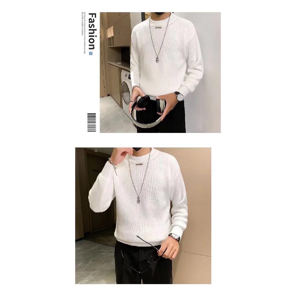 Pánský svetr Jaro 2024 Patchwork Různé barvy K pokožce šetrná látka Módní Všestranný top Ležérní S dlouhým rukávem Spodní tričko