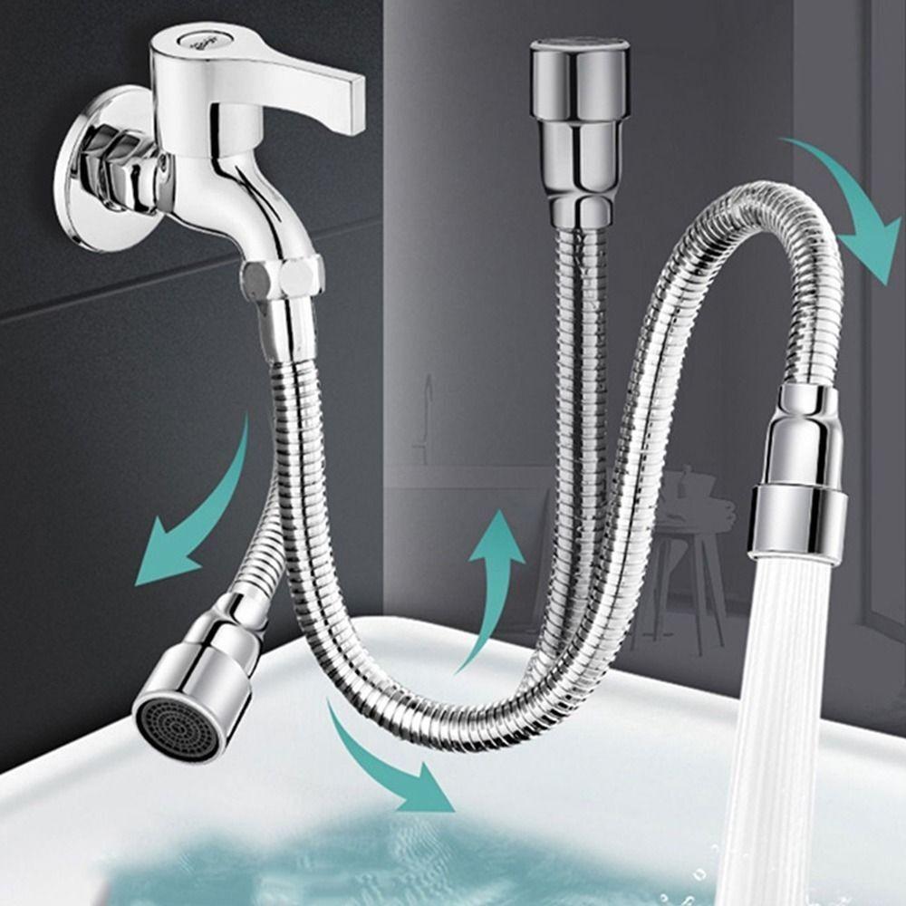 Stainless Steel Faucet Extender Bendable Anti-Splash Nozzle Universal Faucet Extender  Home Use