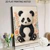 Creative DIY Framed Pearl Art Kit with Cute Panda Floral Pattern Sparkling Bead Canvas Ready to Display Relaxing Gift for Adults Craft Decor