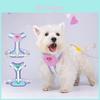 Pet Breathable Chest Harness For Medium And Small Dogs With Nonextendable Lead