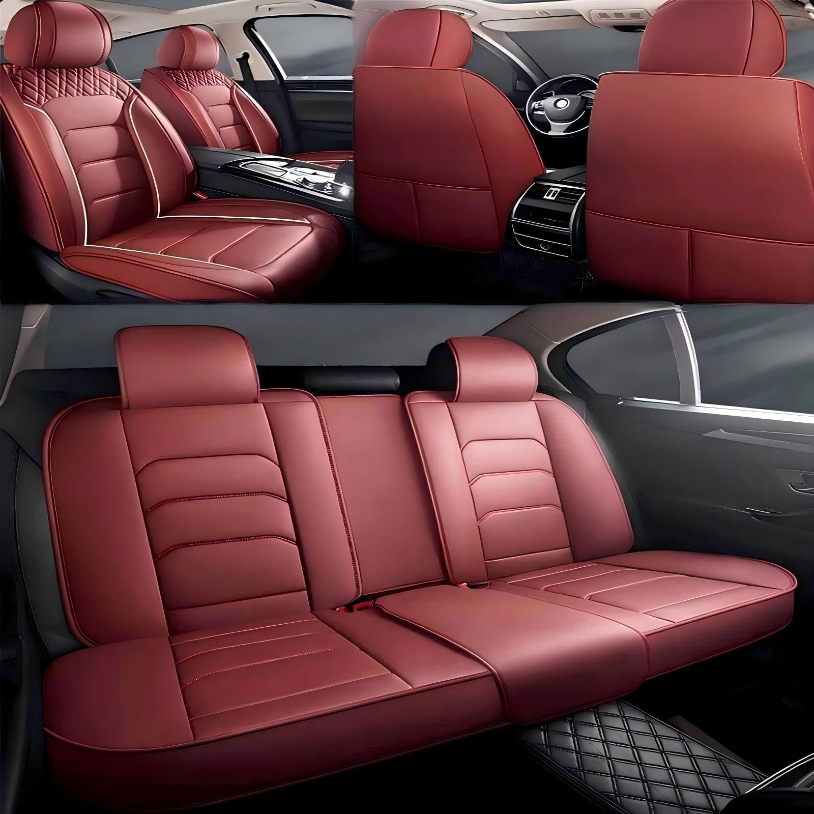 

Чехол на сиденье Daihatsu Move Canvas 1-го поколения, модель LA800/810S, Водонепроницаемый чехол на сиденье, Наппа кожа Headless pillow красный