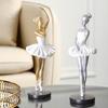 Ballet Girl Ornament Resin Handicraft Affordable Luxury Golden Silvery Desktop Living Room Ornament Modern Creativity For Gift