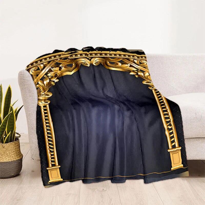 Müslüman Namaz HD Yumuşak Peluş Yatak Atma Karikatür Piknik Ince Battaniye Modern Flanel Battaniye Kapak Gedruckt Bettdecke Geschenk