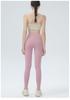 Pantaloni da Yoga Nude a Vita Alta per Donna - Fitness e Bodybuilding Primavera/Estate, Vestibilità aderente, Sollevamento fianchi, Glutei bellissimi