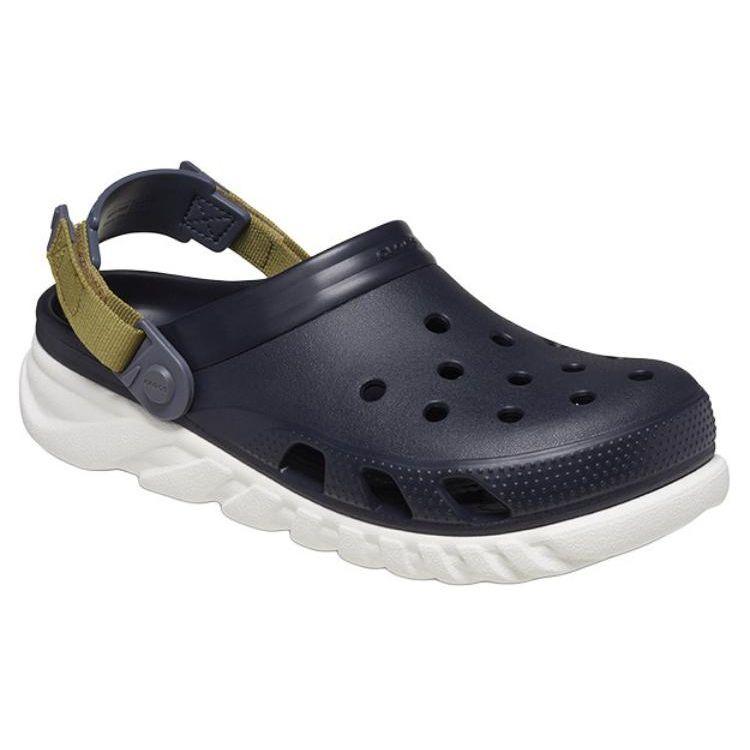 Crocs Breathable Comfortable Clogs Unisex Footwear Deep-Blue White 208776-4LH