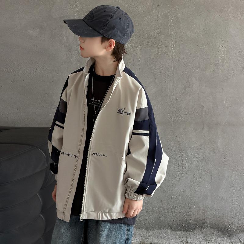 Boy S Big Kids Long Sleeve Crew Neck Casual Jacket