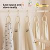 Multifunctional Scarf Rack Home Bedroom Display Stand Dopamine Round Scarf Tie Rotatable Hook