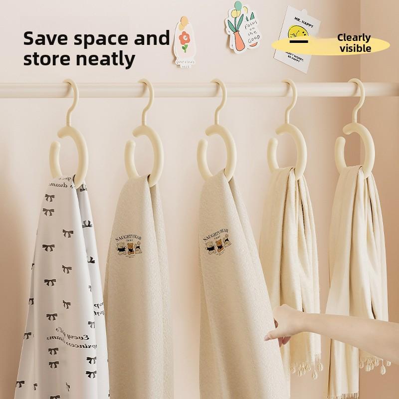 Multifunctional Scarf Rack Home Bedroom Display Stand Dopamine Round Scarf Tie Rotatable Hook