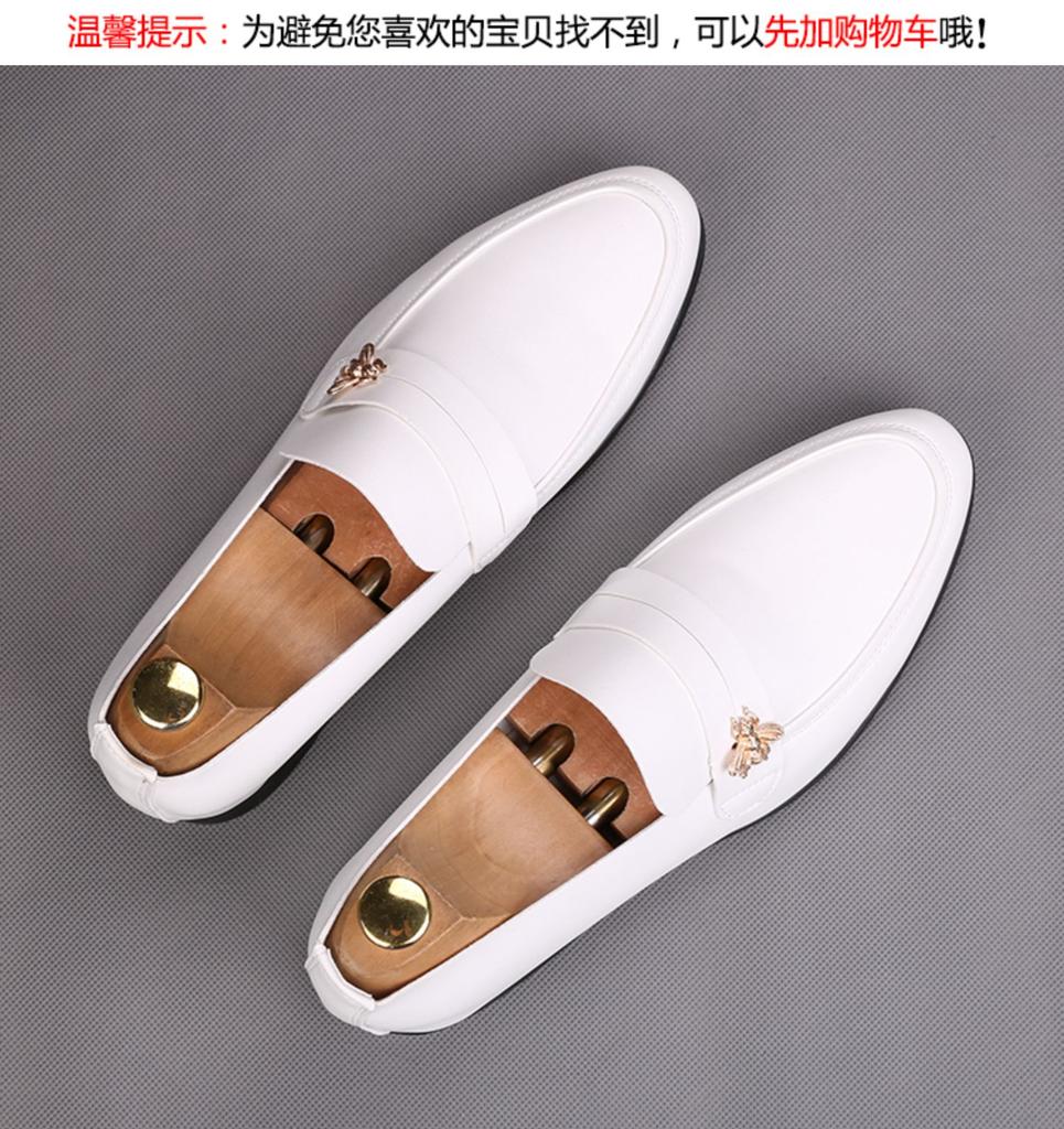 Fashion Fashion New Men's Black White Soft  Leather Flats Shoes Male Driving Loafers Homecoming Wedding Dress Zapatillas Hombre