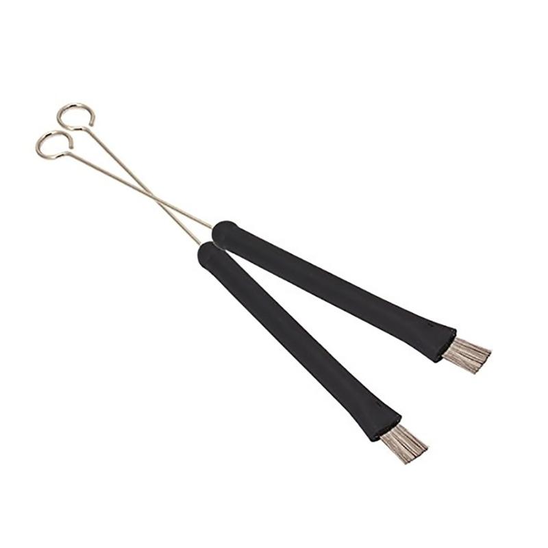 R6FE 1Pc Retractable Wavy Jazz Drum Brush Stick Telescopic Percussion Professional Wire Brush Drumsticks Stick Black