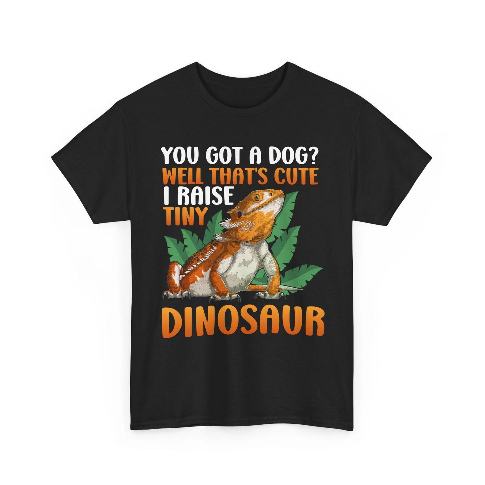 Bearded Dragon Shirt, I Raise Tiny Dinosaur Bearded Dragon Reptiles Lovers Shirt M