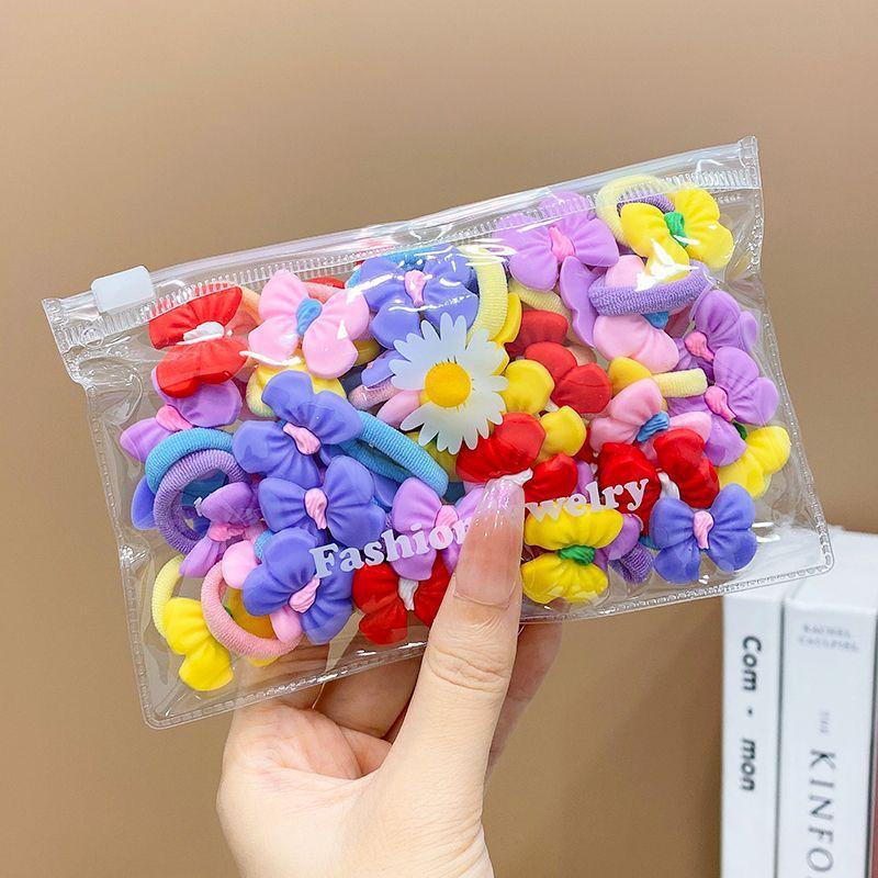 Korean Baby Girl Hair Ties - Small Elastic Ponytail Bands