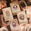 55 pcs Vintage Girl Character Card Paper, Poker-Themed Decorative Paper for Puzzle & Entertainment Crafts