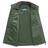 Four Seasons Men's Vest Thin Dad Sleeveless Stand-Up Collar Multi-Pocket Quick-Drying Vest Large Size Vest