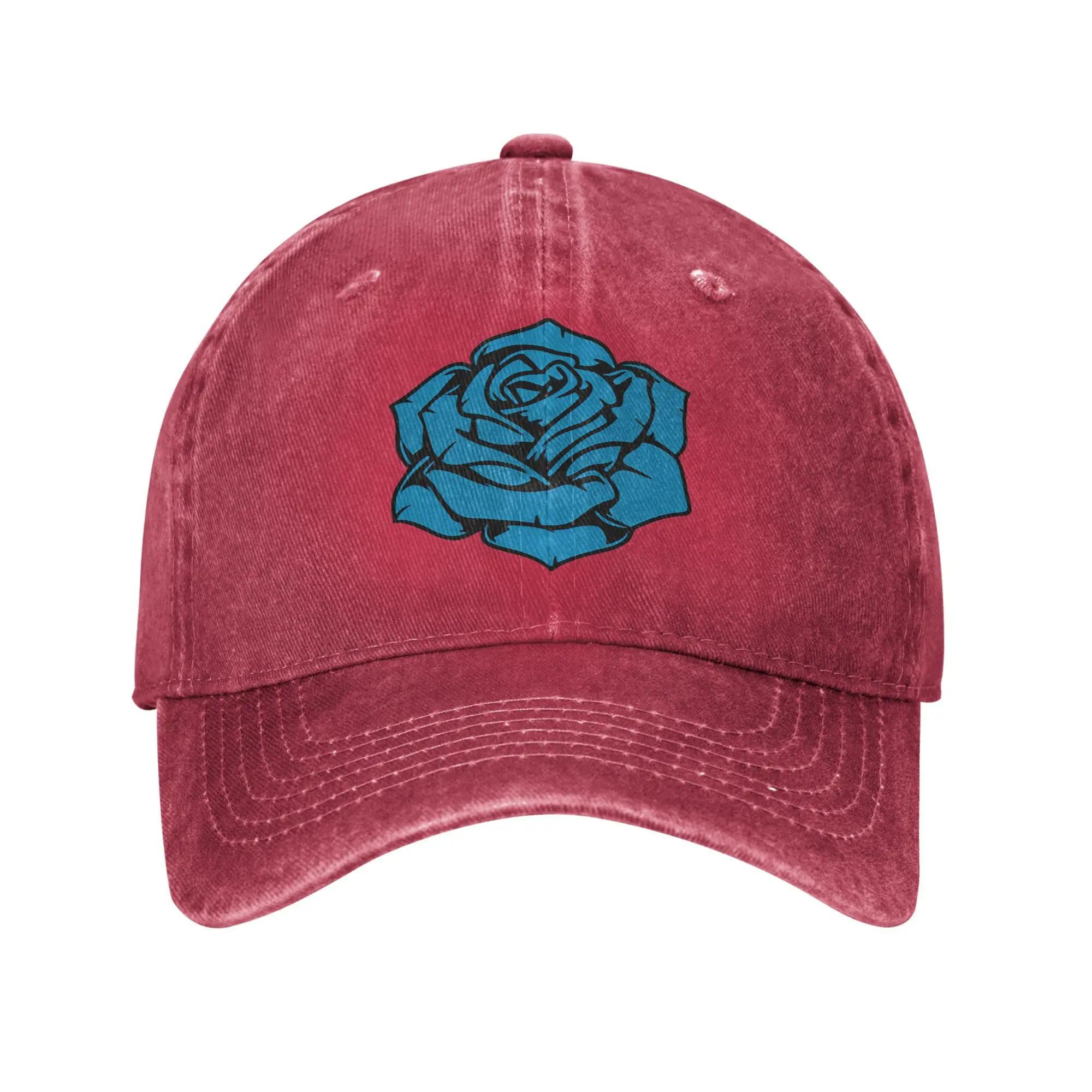 

Ado Blue Rose Hibana Casual Baseball Cap Outdoor Sports Trucker Hat Summer Dropshipping UnisexTeens Fashion Snapback Cap One Size
