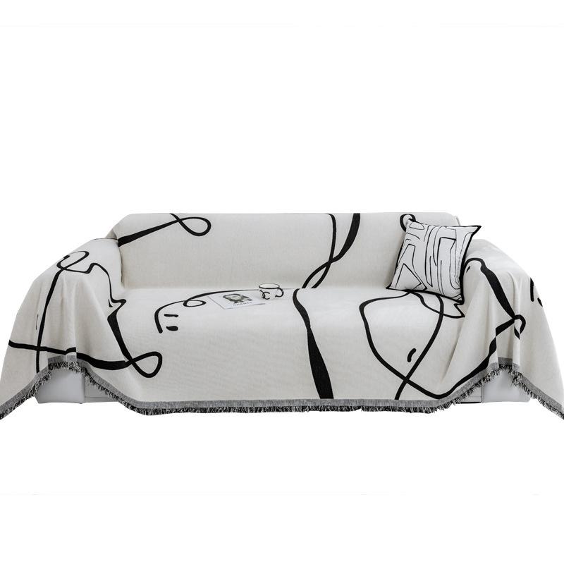 Chenille All Season Universal  Abstract Pattern Non-Slip Sofa Cover