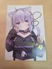 Hololive Nekomata Okayu 600,000 Commemorative Autograph Postcard Used