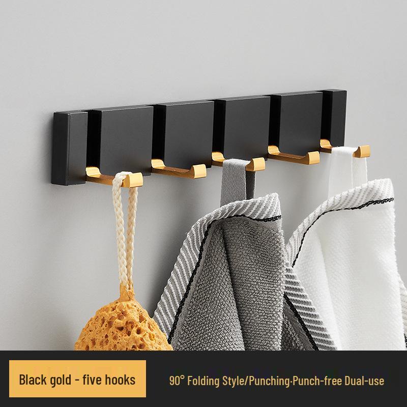 Elegant No-Drill Foldable Hidden Coat and Hat Hook for Entryways