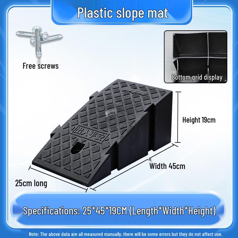 Home Car Step Threshold Mat - Plastic Curb Ramp