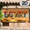 D Plat D Plat Impression PC Égypte Métal Aluminium Panneau Panneau Décoratif Convient pour Maison Studio Salon Chambre à Coucher