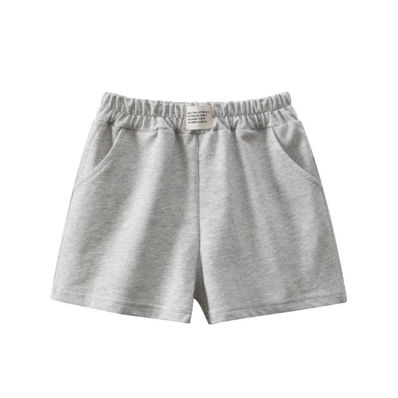 27Home Korean Style Kidsren s Clothing 2026 Summer New Style Girls Pure Cotton Casual Shorts Kidsren s Sports Pants Hk625 Flower Ash 130 cm