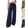 Women's Casual And Fashionable Color Loose Pants With Pocketes