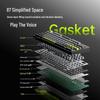Rapoo V700DIY-87 87-Key Tri-Mode Hot-Swappable Gasket Mechanical Keyboard