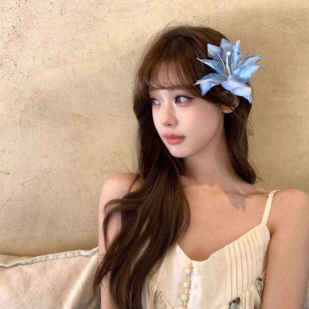 Flower Simulation Flower Hair Clip Bohemia Korean Style Hairpins Flower Duckbill Clip  Ladies/Girls