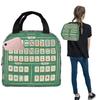 Mahjong Tile Pattern Insulated Lunch Bag for Women Children Portable Food Boxes Thermal Lunch Box Tote