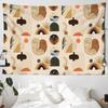 Modern abstract landscape mural crescent forest sunset mountain landscape wall tapestry home decoration tapestry
