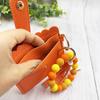 Silicone Bracelet Keychain Wallet Beaded Wristlet Credit Card Holder with Tassel Slim Card Wallet with ID