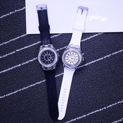 Luminous LED Quartz Watch with Silicone Strap
