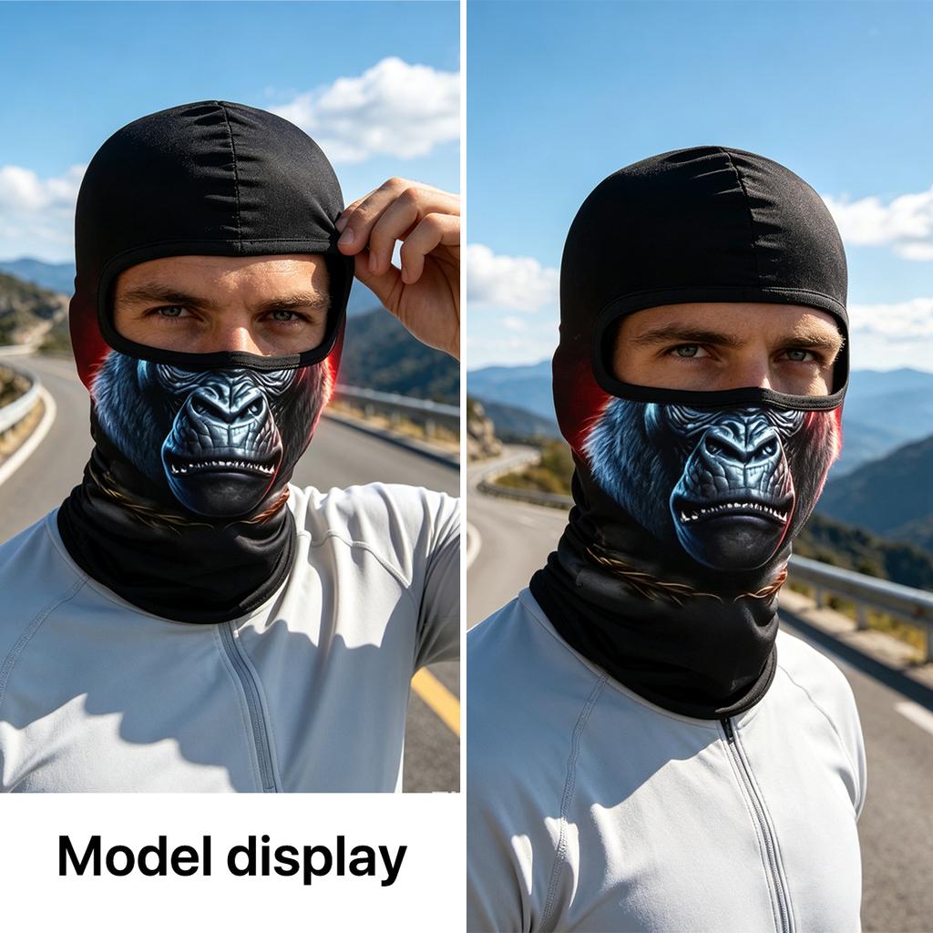 Summer Cooling Balaclava Face Hood, Quick Dry Stretch Neck Gaiter, Anti-UV Windproof Cover for Outdoor Hiking Running