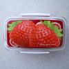 Komori Resin Fresco Separate Lunch Box, Strawberry, 500ml