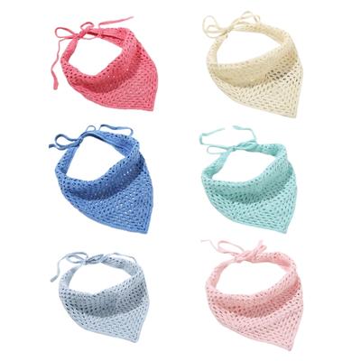 Damen Kopftuch Einfarbige Haarband-Wickel Kopfwickel Exquisites Handgewebtes Haarband Bandana Haarband für den Urlaub