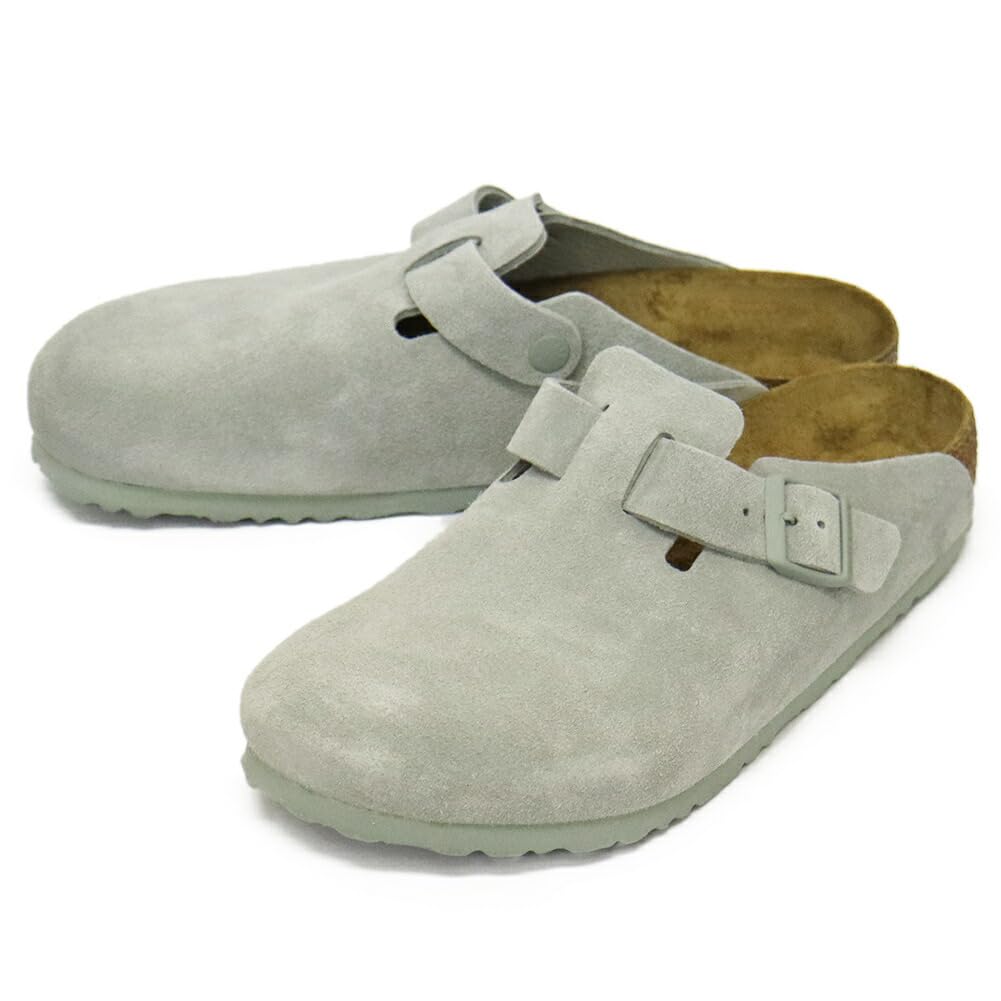 

Birkenstock 1029212 Boston Замшевая кожа Чистый Обычный 43см Сандалии, Шалфейный, Ширина, - Прибл.. 28,0 см